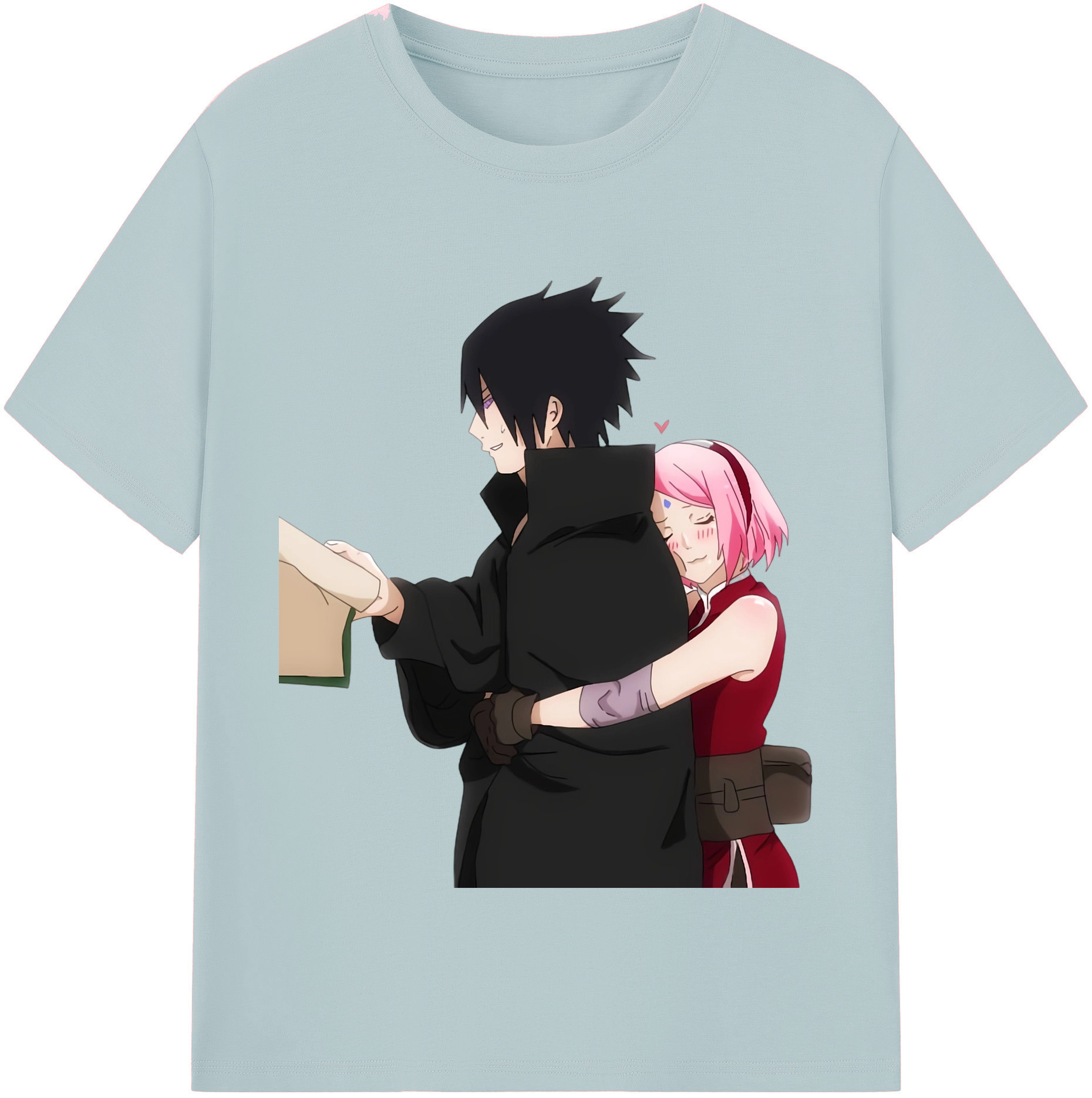 （画像用） NARUTO -ナルト- うちは サスケ Uchiha Sasuke 綿100％半袖Tシャツ（フロントプリント）